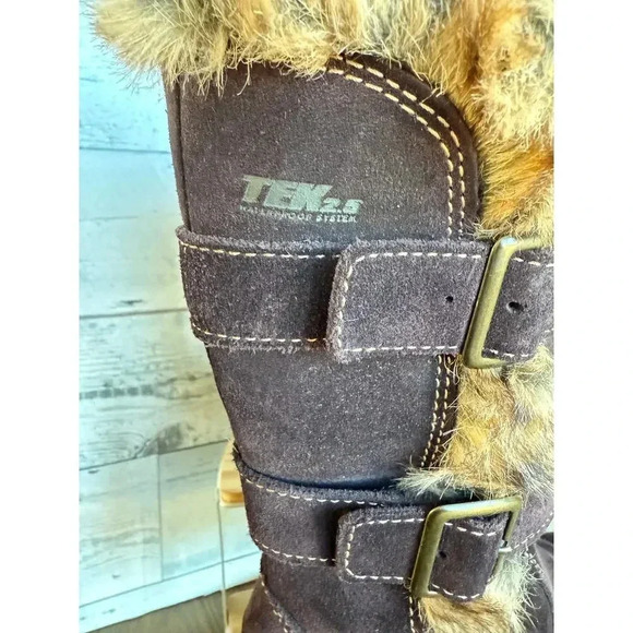 L.L. Bean Women's Waterproof Nordic Casual Boots Size 6M Brown - Picture 9 of 12